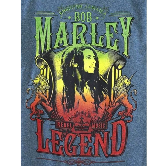 Bob Marley Legend Reggae Rasta ska rock Official T-shirt M NWT - Picture 2 of 2